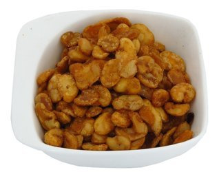 Bób prażony - chipsy solone z chili Dukatki