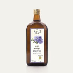 Olej lniany dieta Dr Budwig zimnotłoczony Ol'Vita