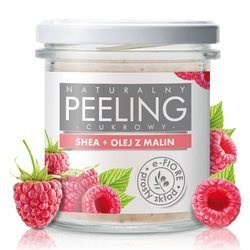 Naturalny peeling cukrowy malinowy 300g E-fiore
