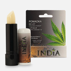 Ochronna, bezbarwna pomadka do ust w kartoniku 3,8g India Cosmetics
